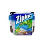 Ziploc 70935 Food Container, 24 oz Capacity, Plastic, Clear, 618 in L, 618  in W, 214 in H 834